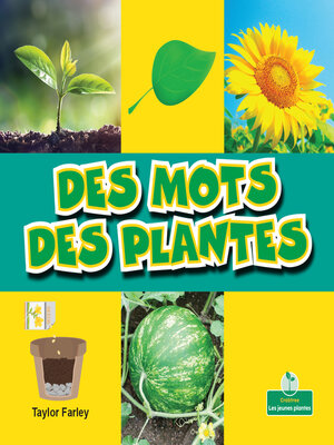 cover image of Des mots des plantes (Plant Words)